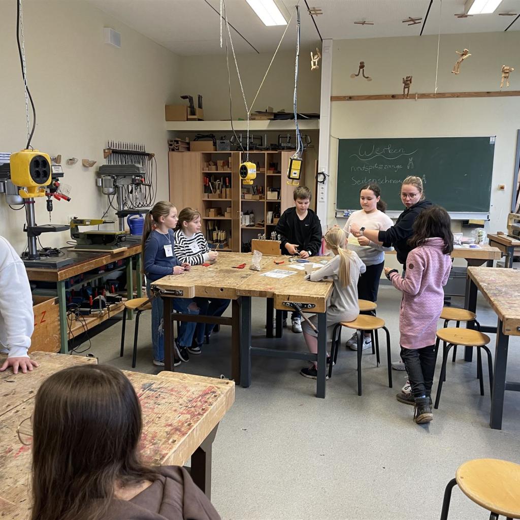 In unserem Werkraum konnte die Kinder kreativ werden.